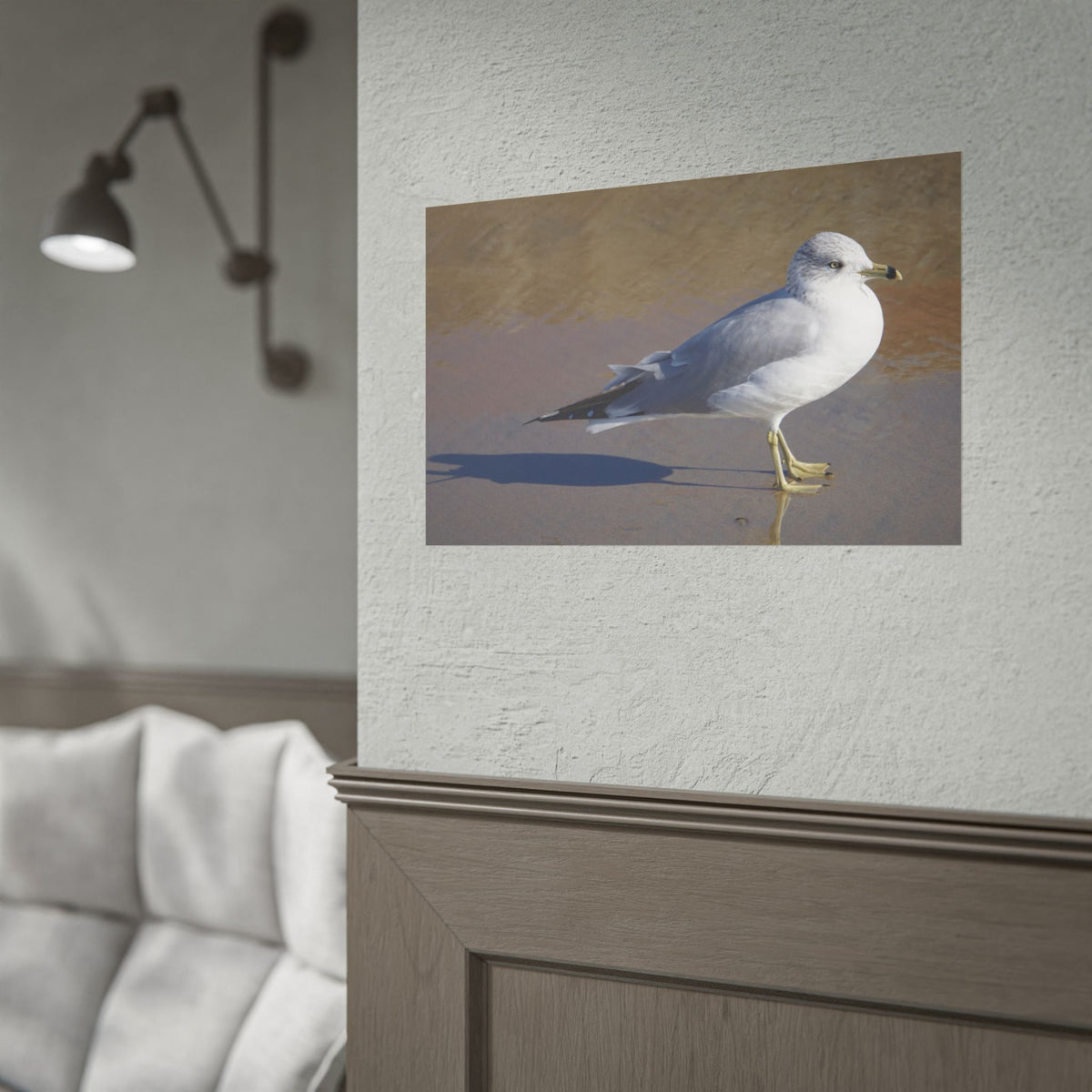 Ring-Billed Gull — Beach Coastal Wall Art Poster