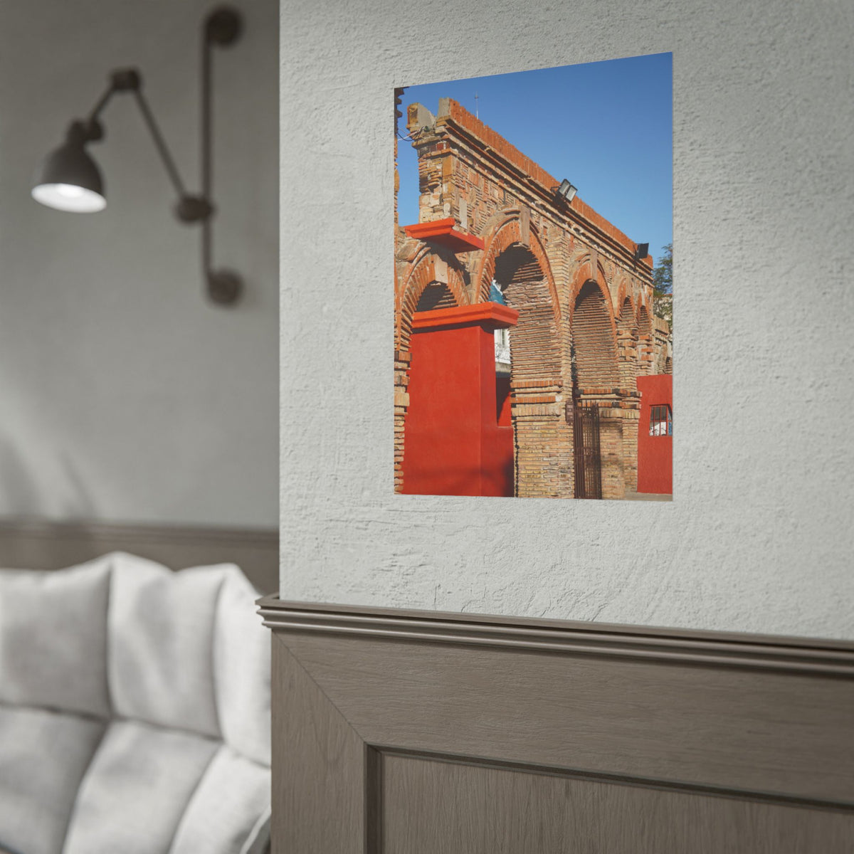 Vintage Red Brick Archway — Wall Art Poster