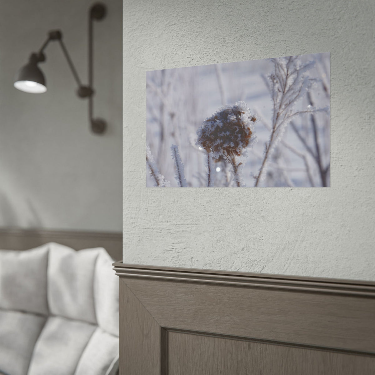 Winter Frost Botanical — Dried Flower Nature Wall Art Poster