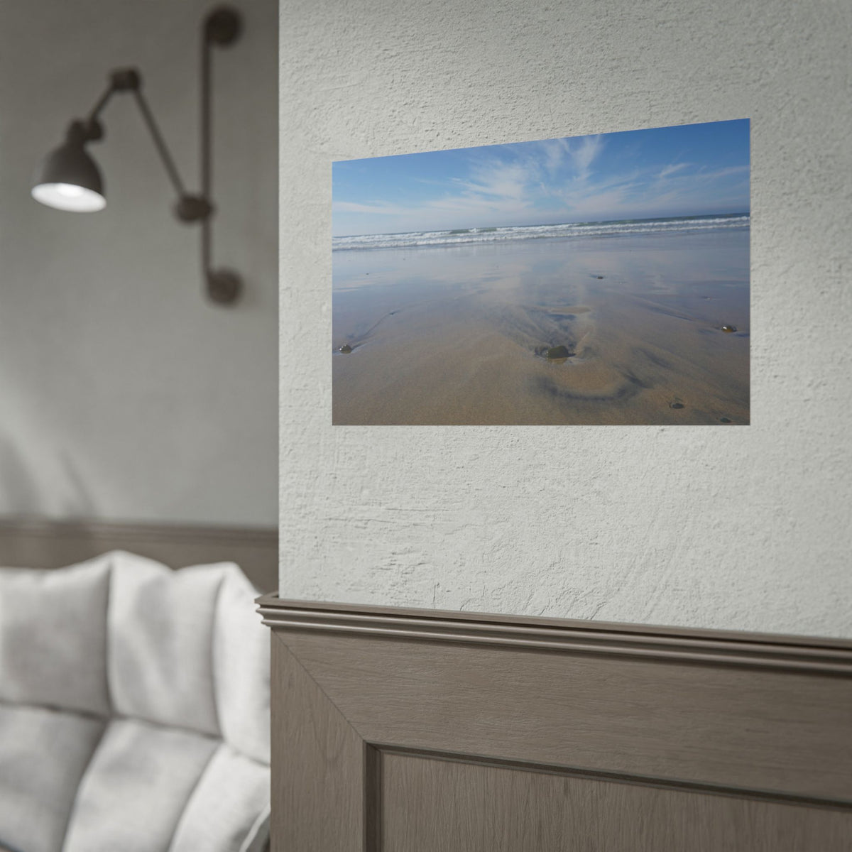 Beach Seascape — Calming Ocean Shore Photography Wall Art Poster