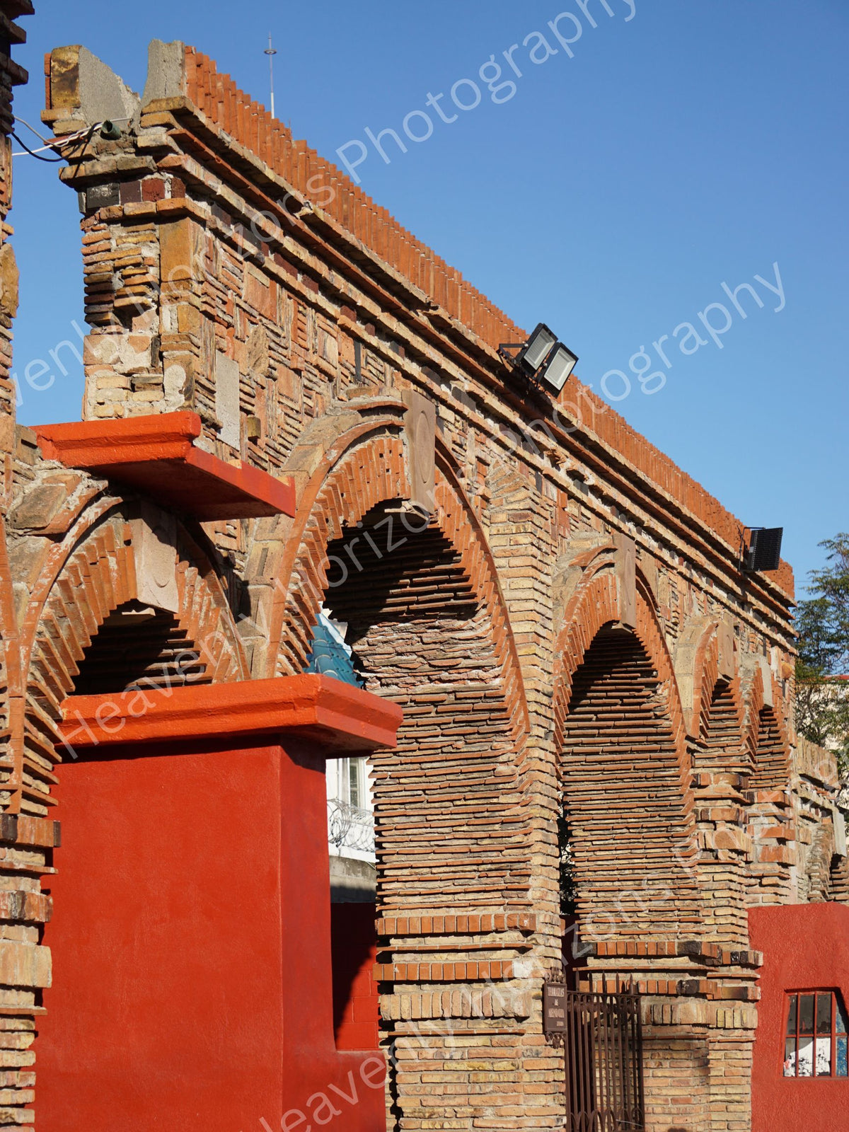 Vintage Red Brick Archway  — Wall Art Poster